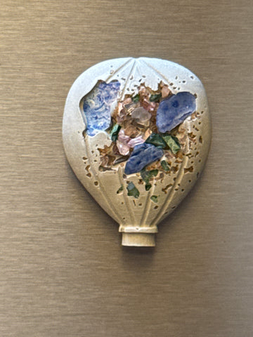 Cement Hot Air Balloon Magnet