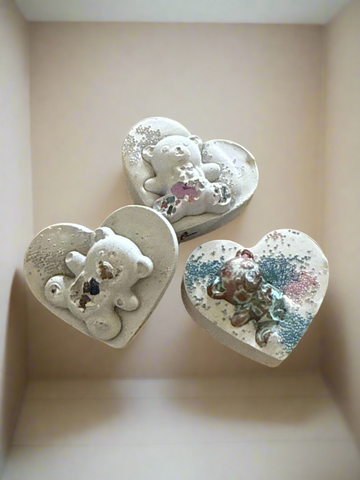 Baby Bear Heart Stones