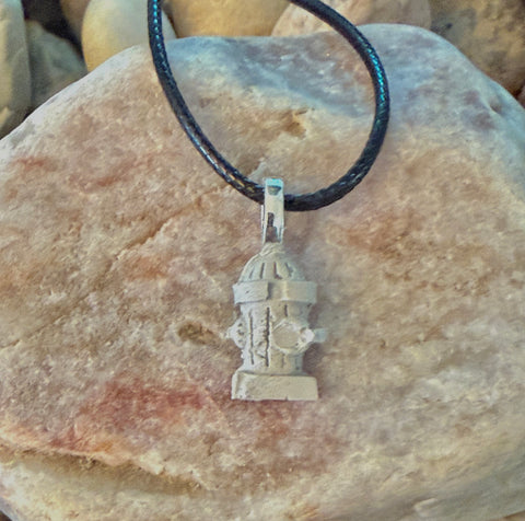 Cement Fire Hydrant Necklace