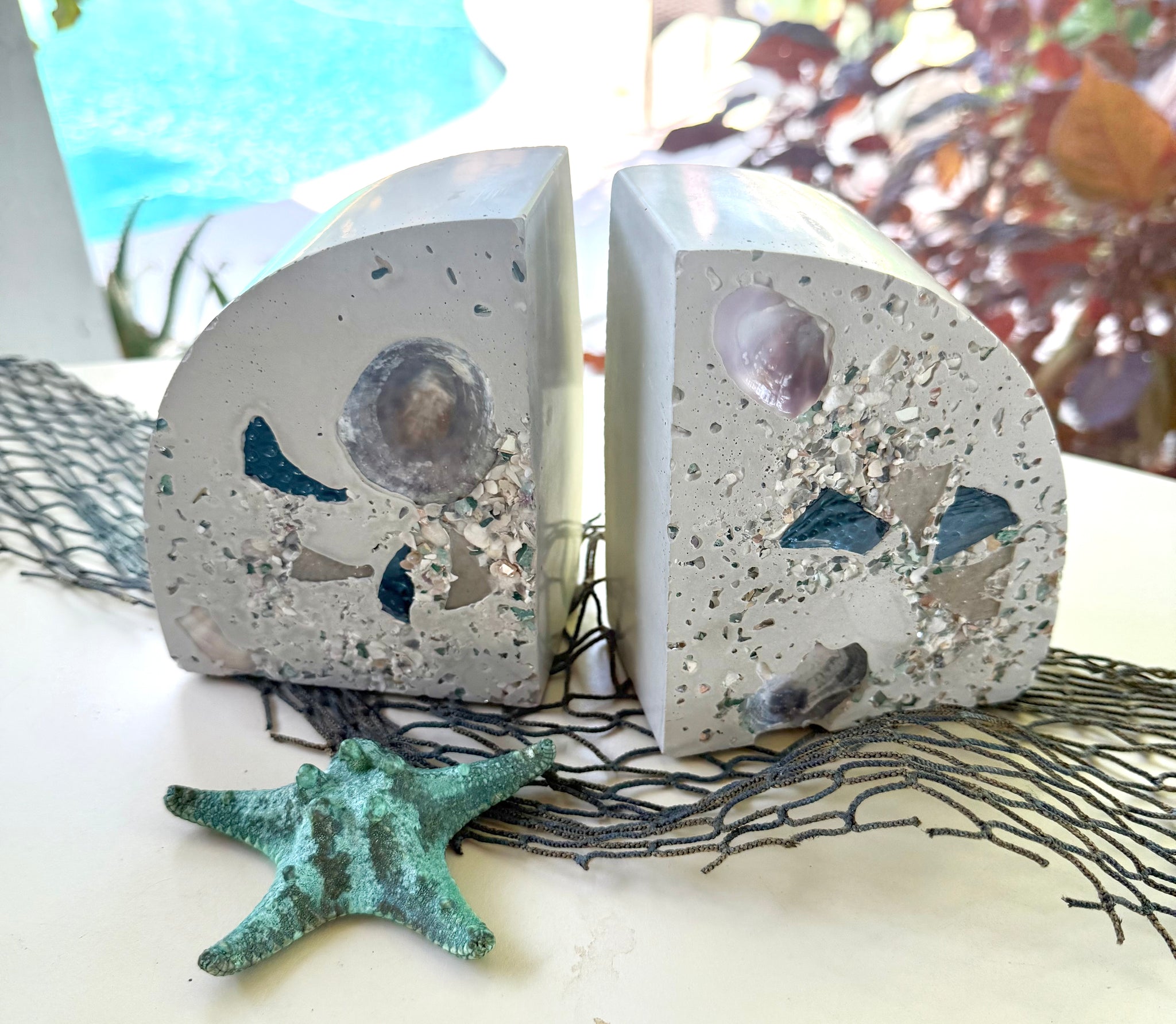 Cement Book Ends
