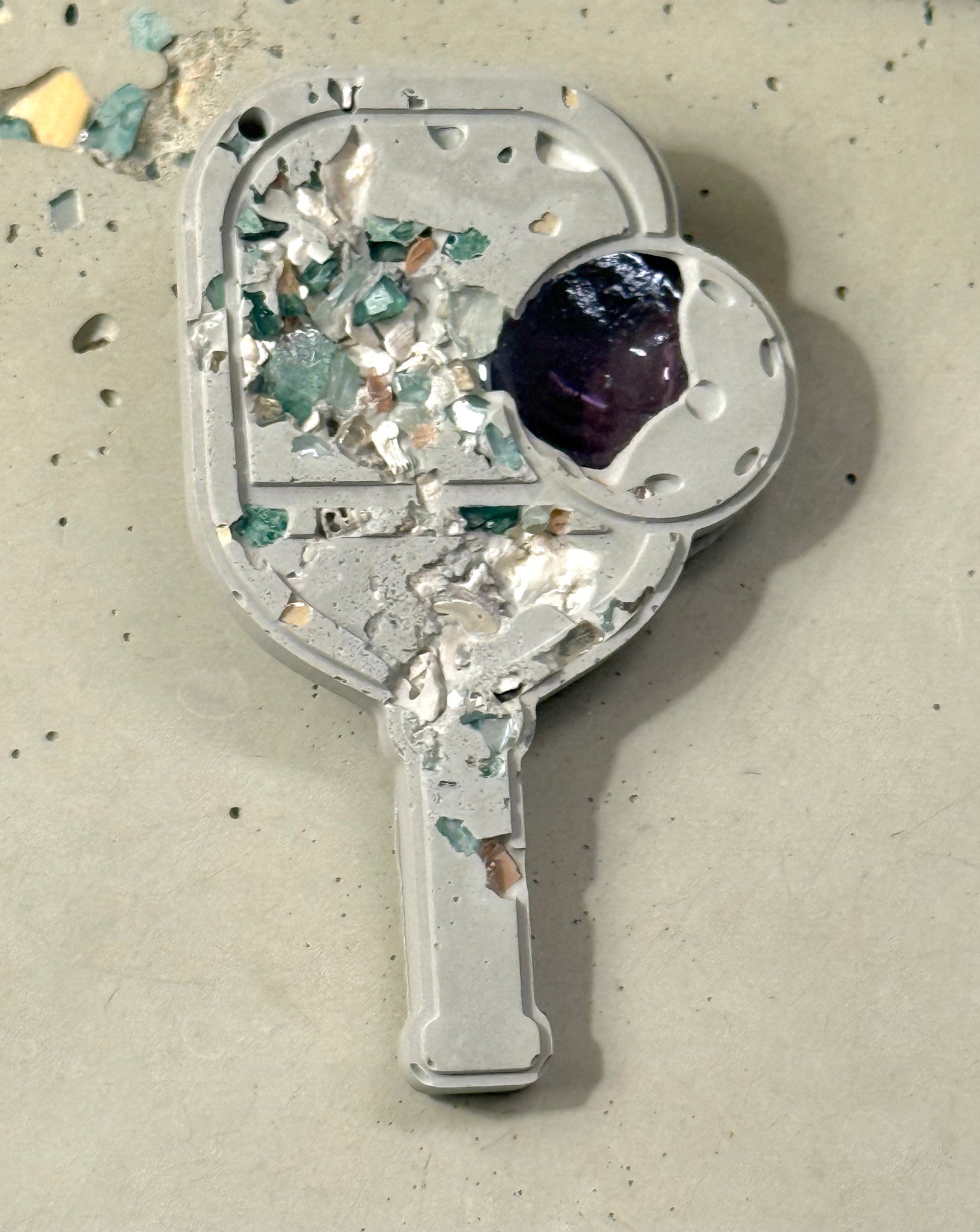 Cement Pickleball Magnet