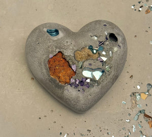 Cement Heart Stone