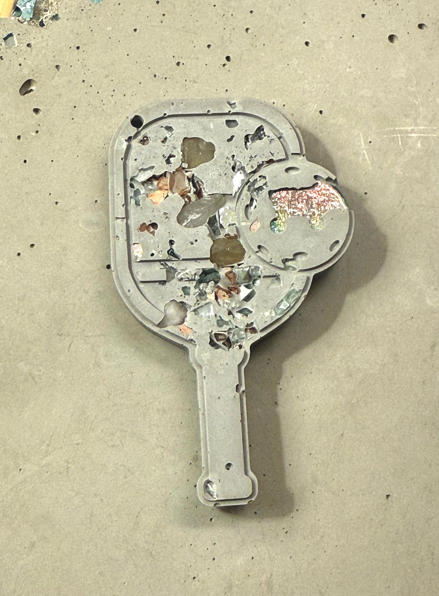 Cement Pickleball Magnet
