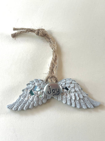 Angel Wings Ornament - Joy