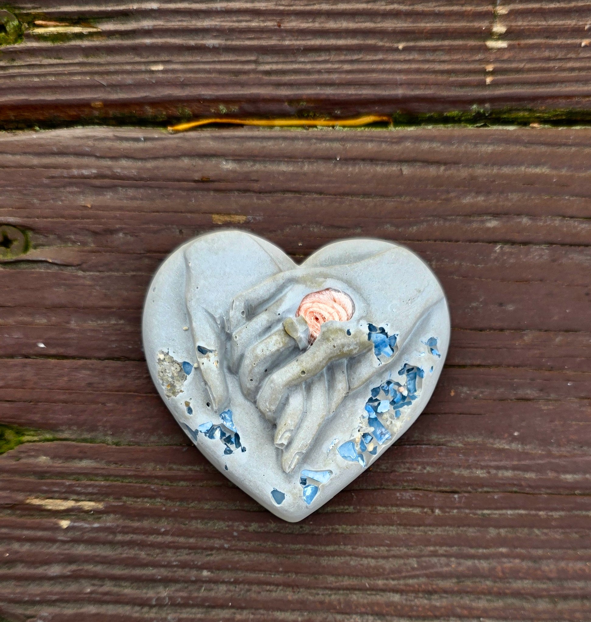 Hand Holding ❤️ Stone