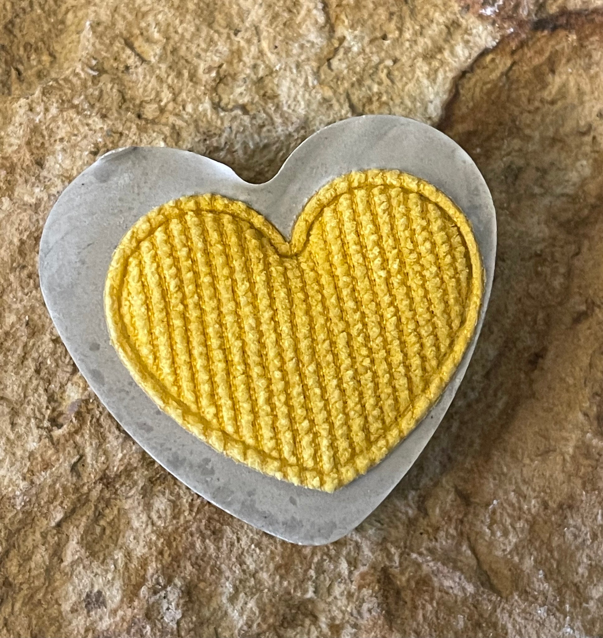 Cement Pillow Pocket Heart