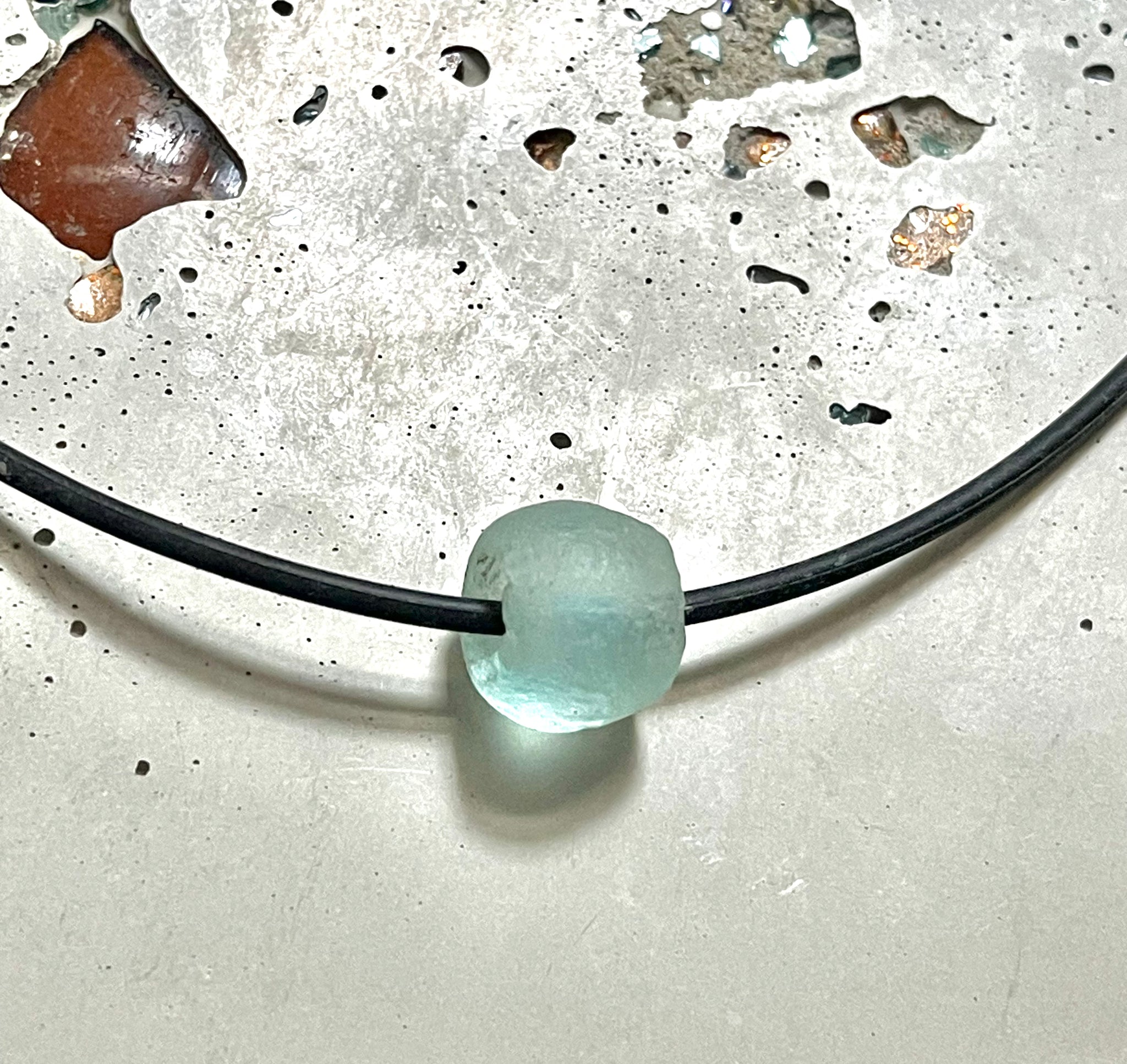 Recycled African Sea Glass Necklace - Sea Green