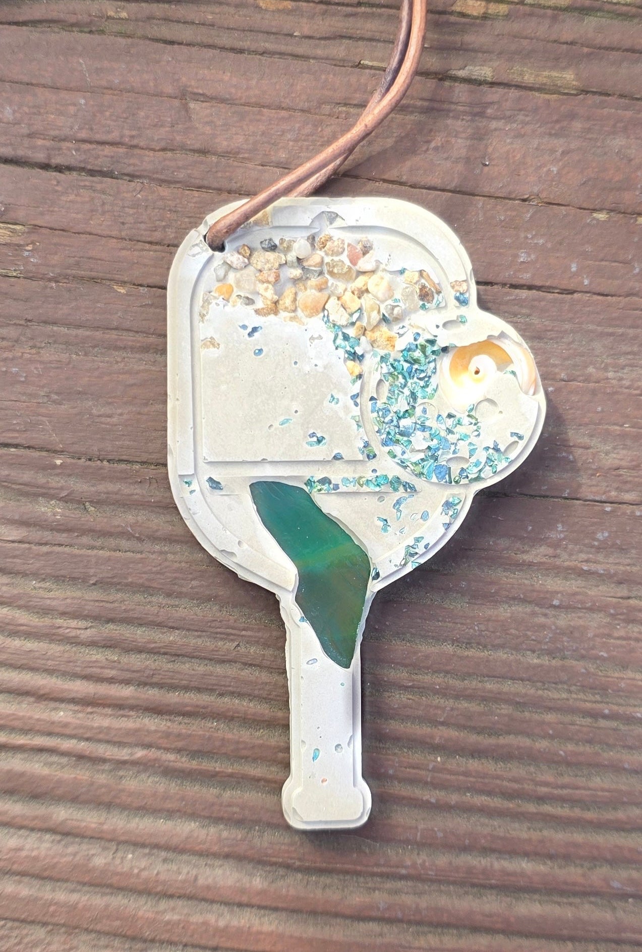 Cement Pickleball Ornament