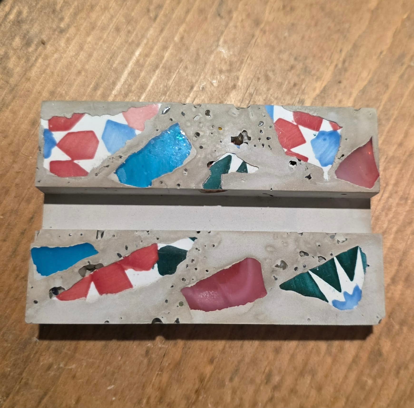 Cement Biz Card Holder