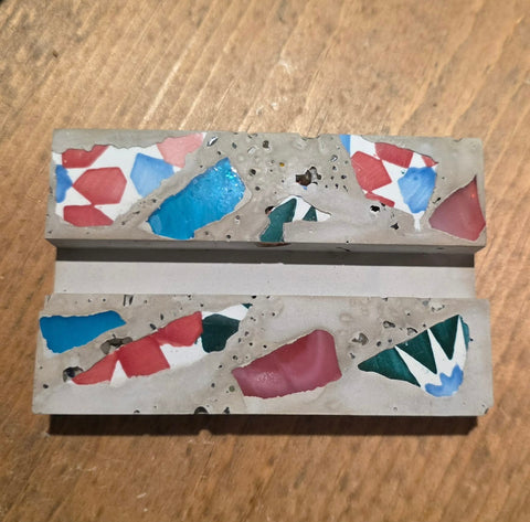 Cement Biz Card Holder