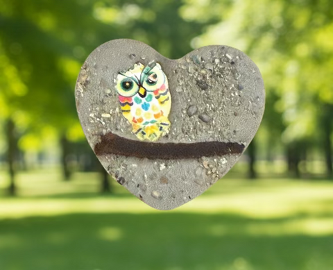 Owl Branch Pocket Heart