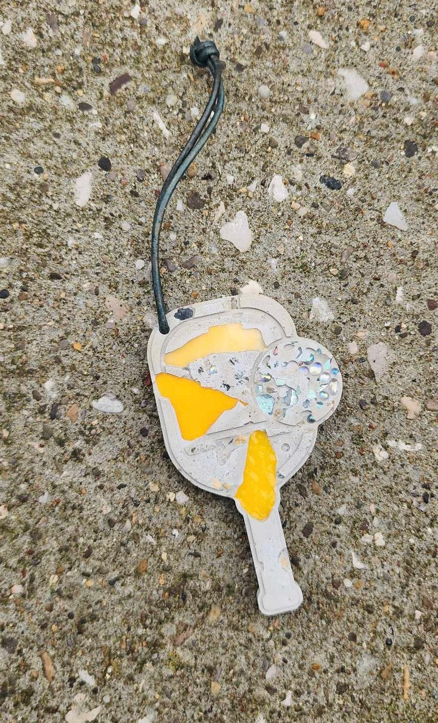 Cement Pickleball Ornament