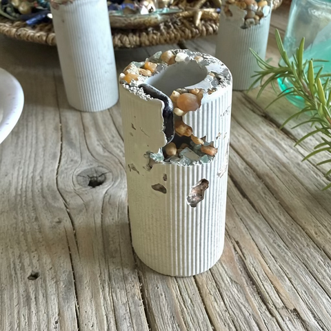 Cement Bud Vase