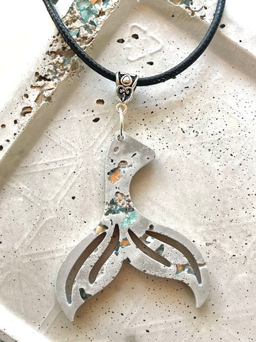 Cement Mer-Tail Necklace