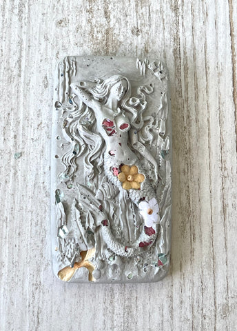 Cement Wall Plaque - Mermaid