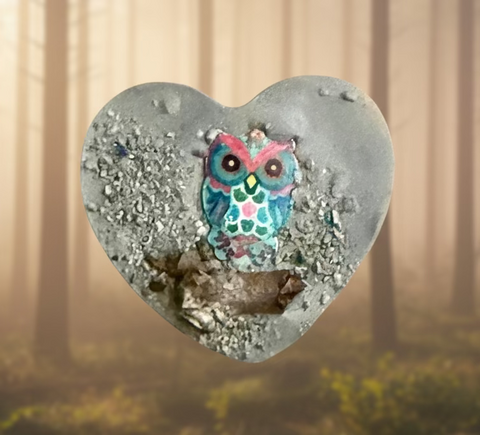 Owl Branch Pocket Heart
