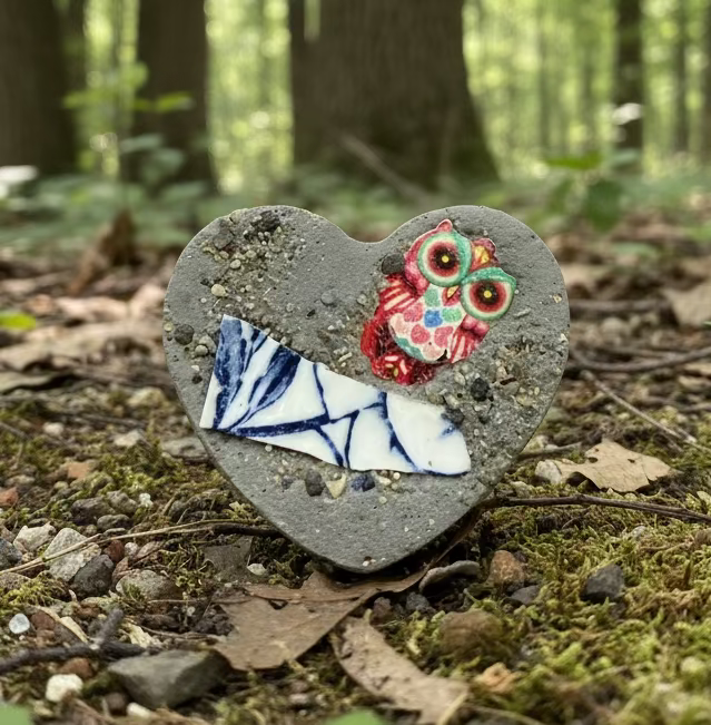 Owl Branch Pocket Heart