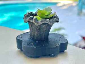 Cast Iron Cement Pet Planter