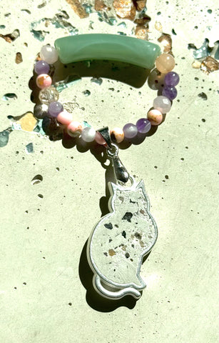 Kitty Prayer Beads Key Chain
