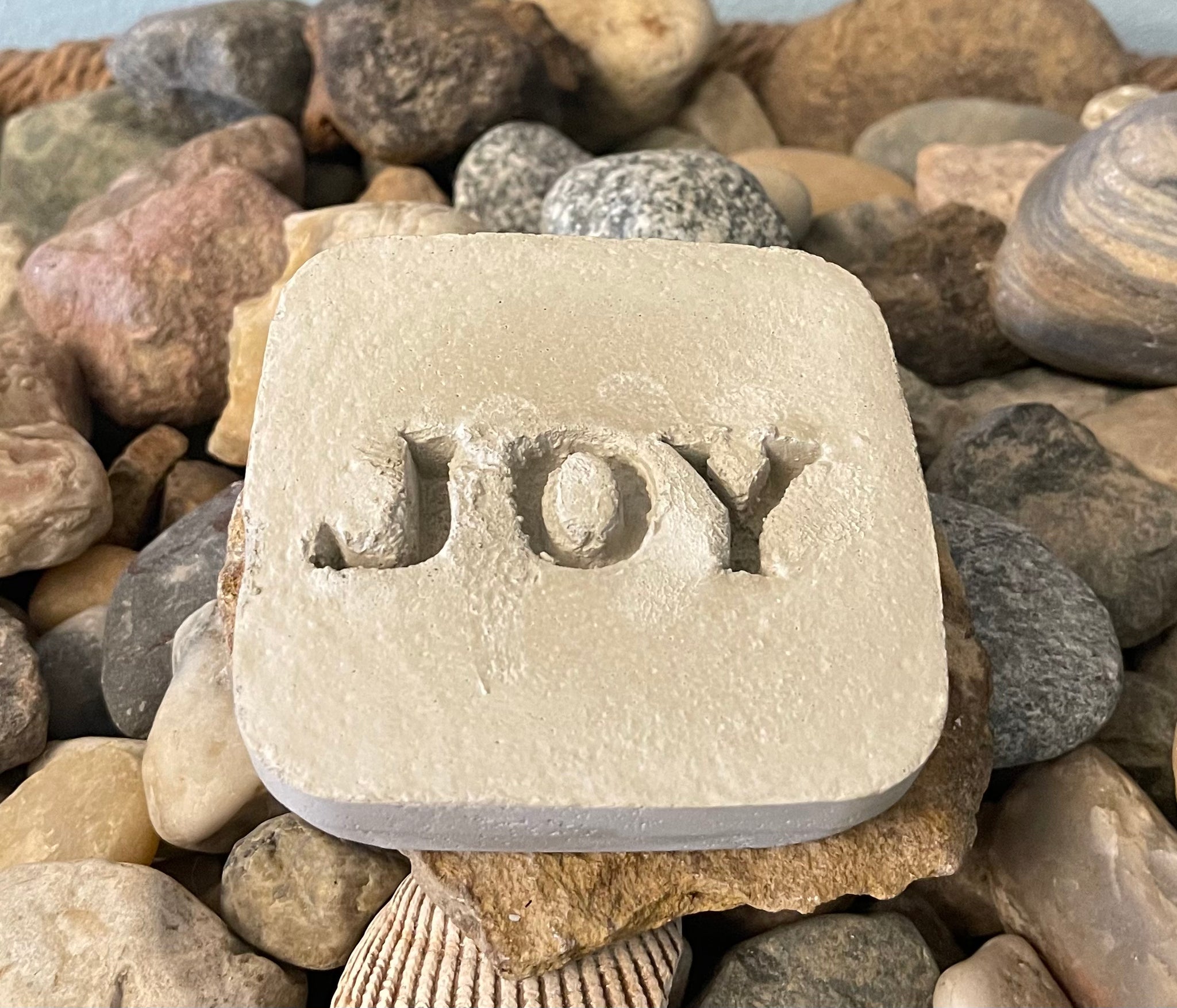 Garden Stone Marker JOY