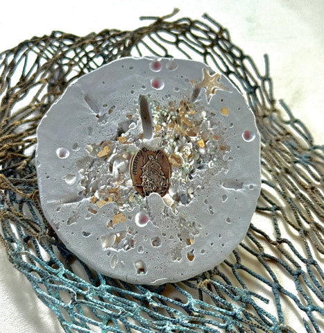 Cement Guardian Angel Sand Dollar
