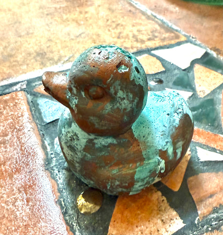 Cement Patina Jeep Duck