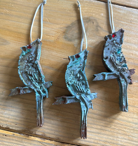 Cement Patina Cardinal