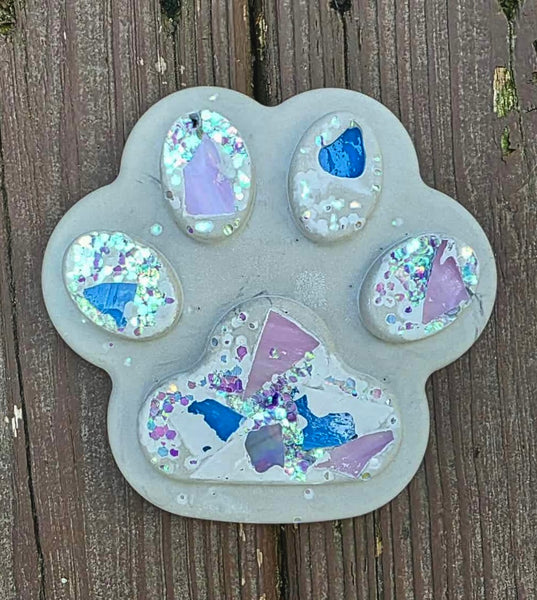 Paw Print Stone 5”