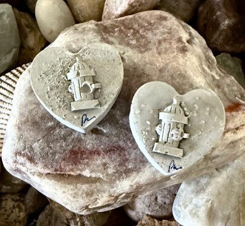 Fire Hydrant Heart Stones