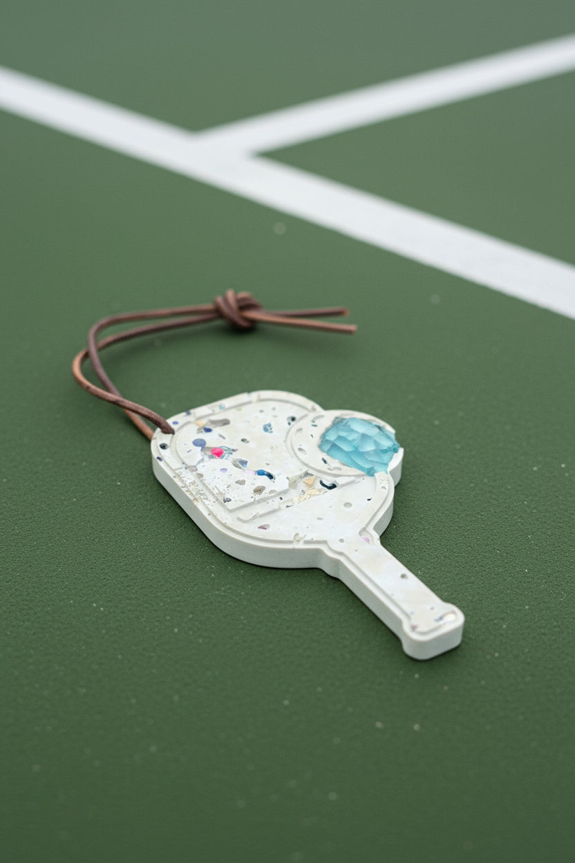Cement Pickleball Ornament