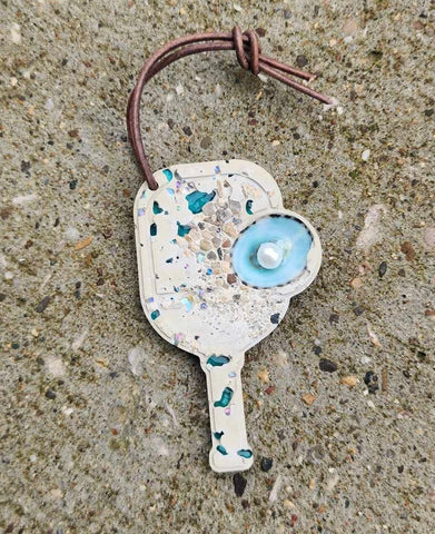 Cement Pickleball Ornament