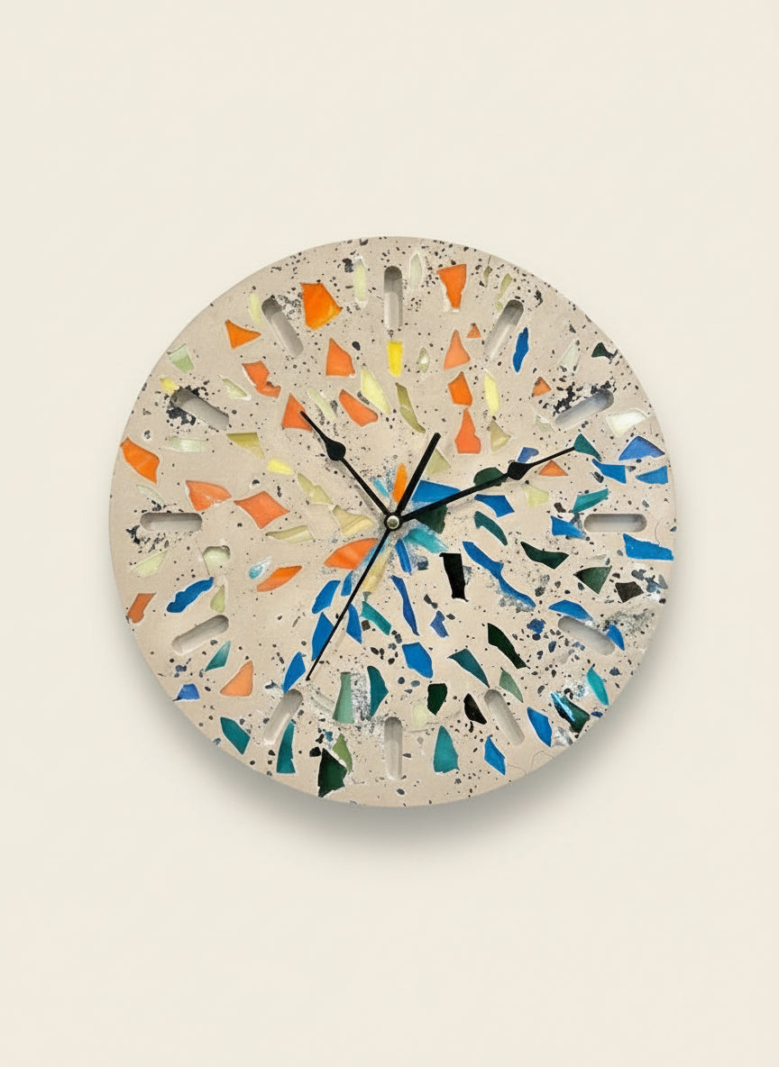 Cement Wall Clock