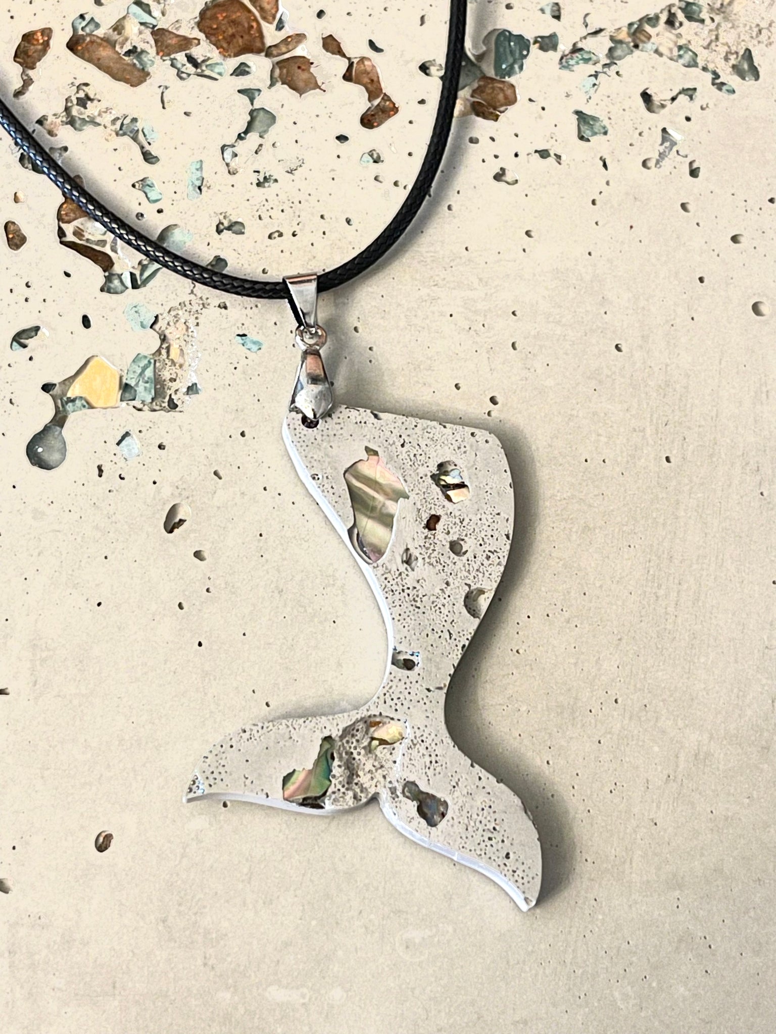 Cement Mer-Tail Necklace