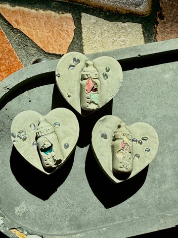 Baby Bottle Heart Stones