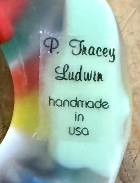 Fused Glass Ring Necklace
