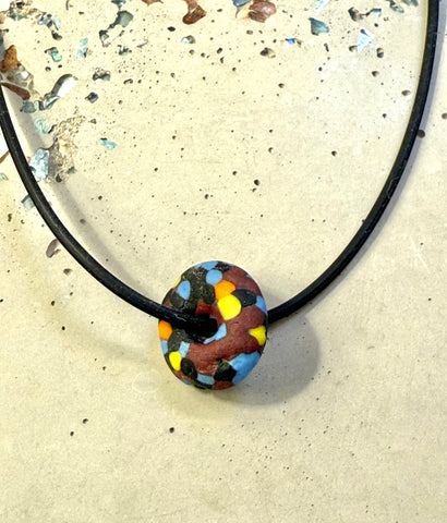 Recycled Glass Confetti Bead Necklace