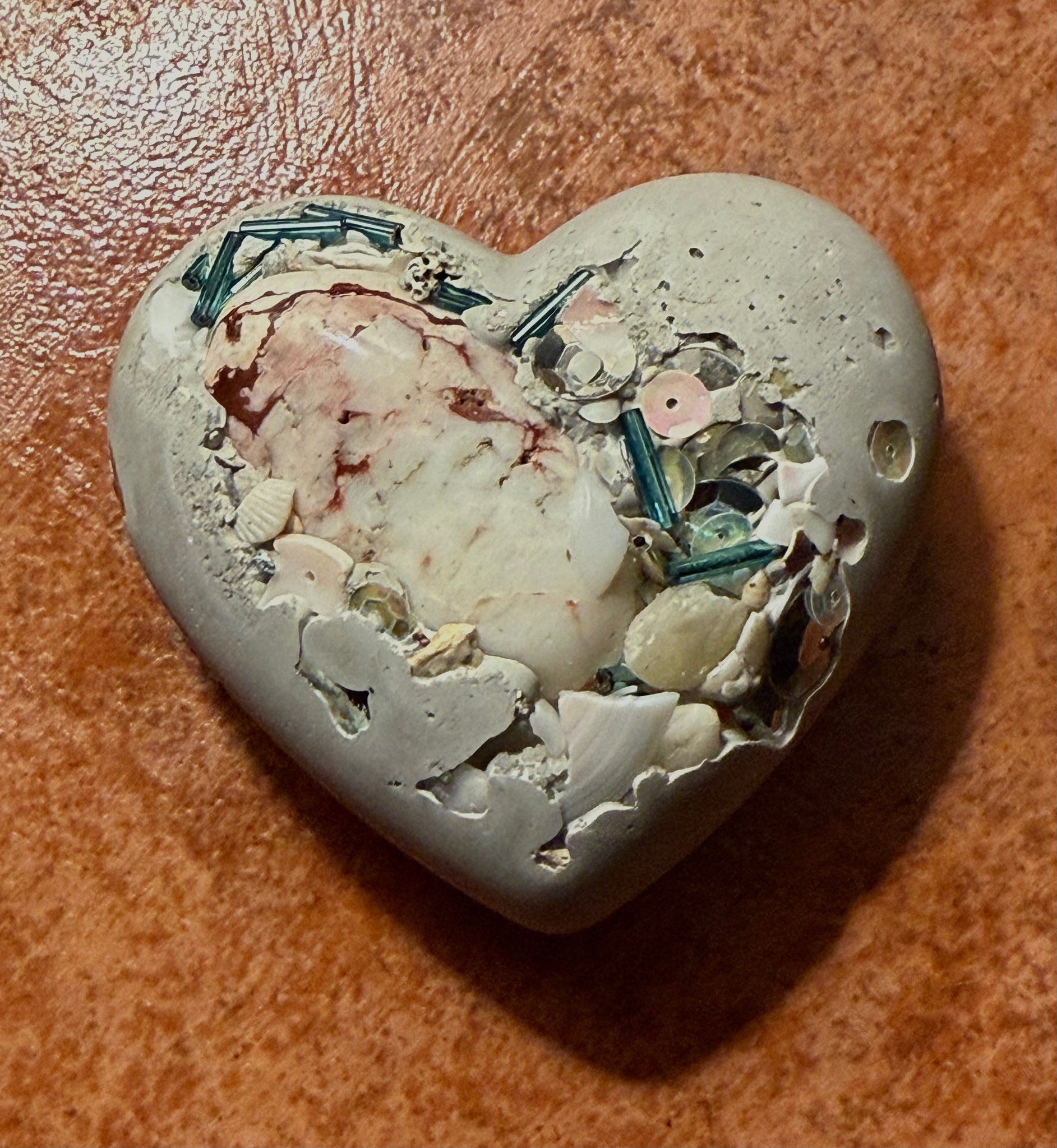 Cement Heart Stone