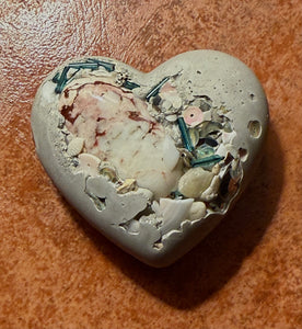 Cement Heart Stone