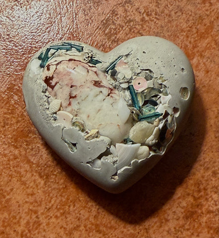 Cement Heart Stone