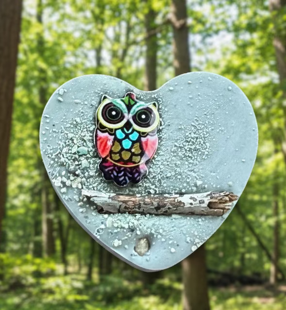 Owl Branch Pocket Heart