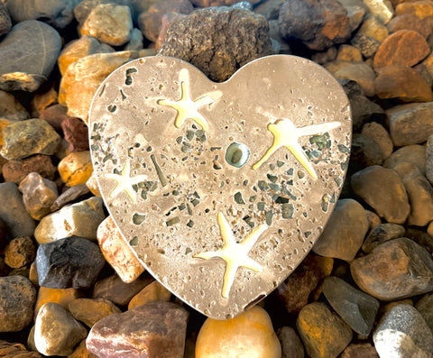 Cement Heart Trivet