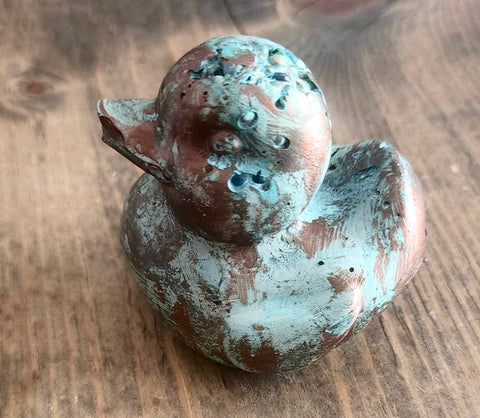 Cement Patina Jeep Duck