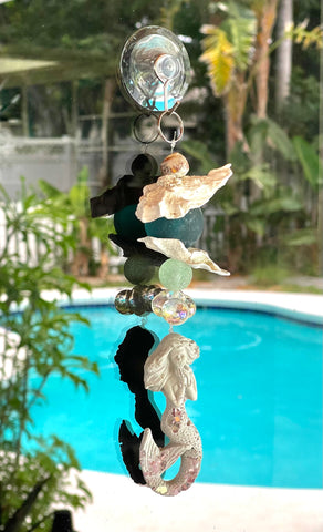 Mini Mermaid Rodanthe Window Ornament
