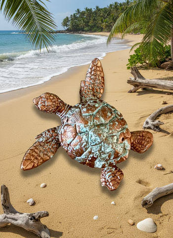 Cement Sea Turtle 3”