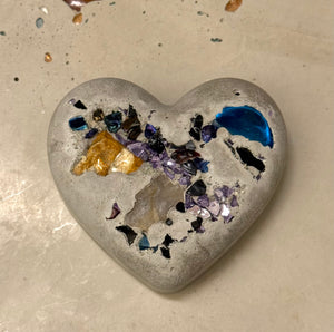 Cement Heart Stone