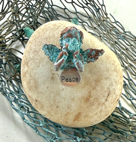 Patina Cement Angel Rock -Peace