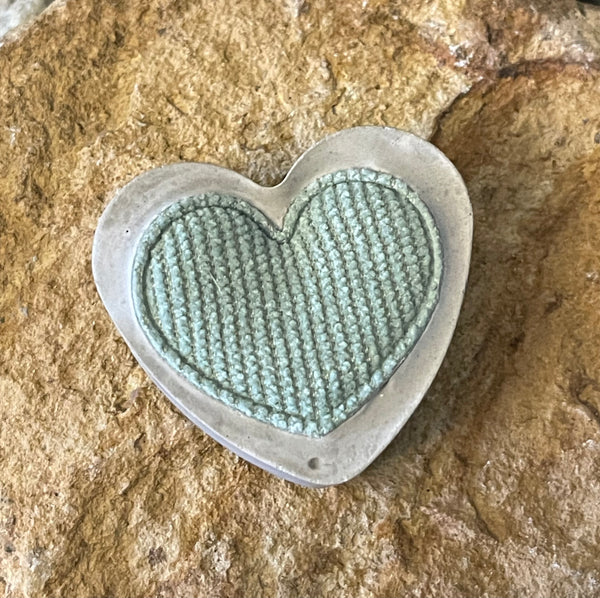 Cement Pillow Pocket Heart