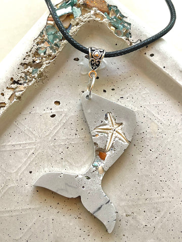 Cement Mer-Tail Necklace