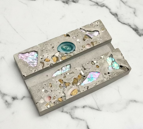 Cement Biz Card Holder