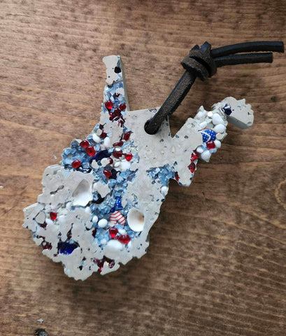 West Virginia Concrete Ornament